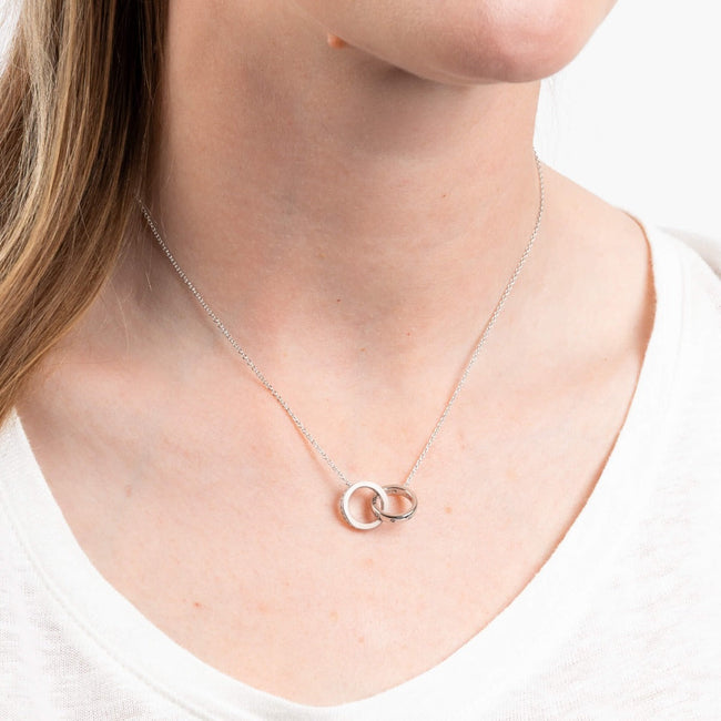 Diamonfire Interlocking Rings Necklace