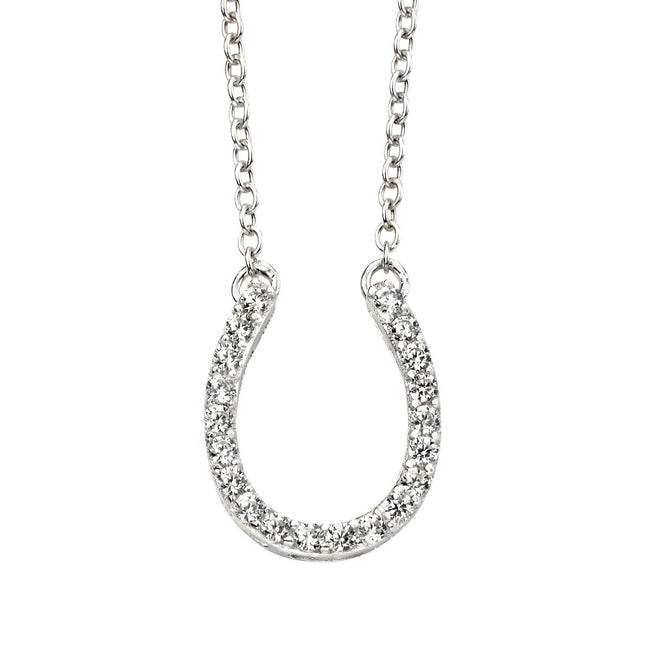 Beginnings Horse Shoe Necklace with Cubic Zirconia 42-47cm