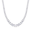 Diamonfire Graduated Zirconia Tennis Necklace