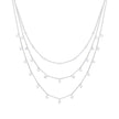 Diamonfire Triple Row Zirconia Necklace