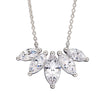 Beginnings Multi Marquise Row Necklace with Cubic Zirconia