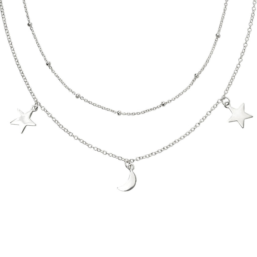 Beginnings Ster en Maan Dubbele Rij Ketting