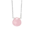 Beginnings Teardrop Roze Chalcedoon Ketting