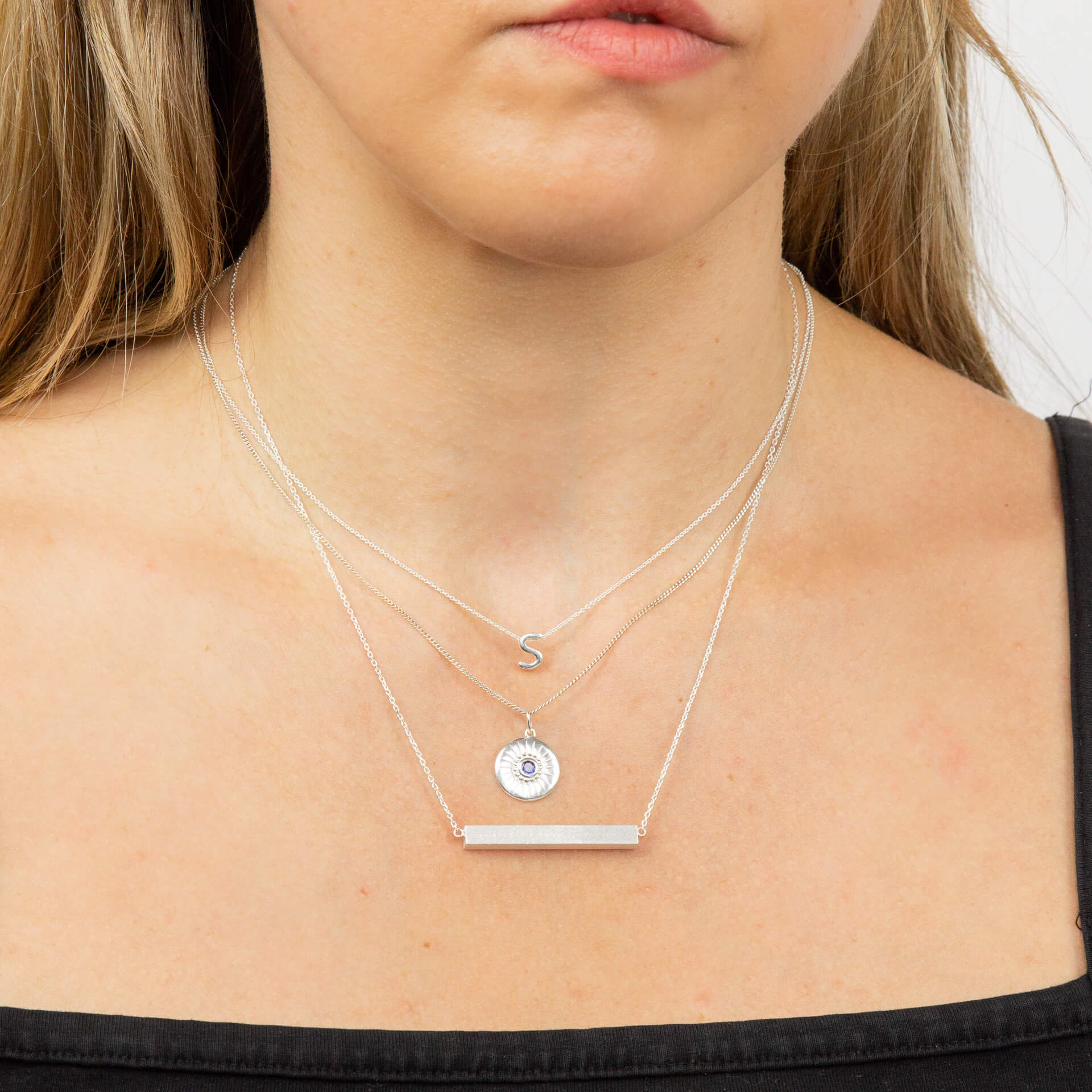 Beginnings Diamond Cut Disc Pendant