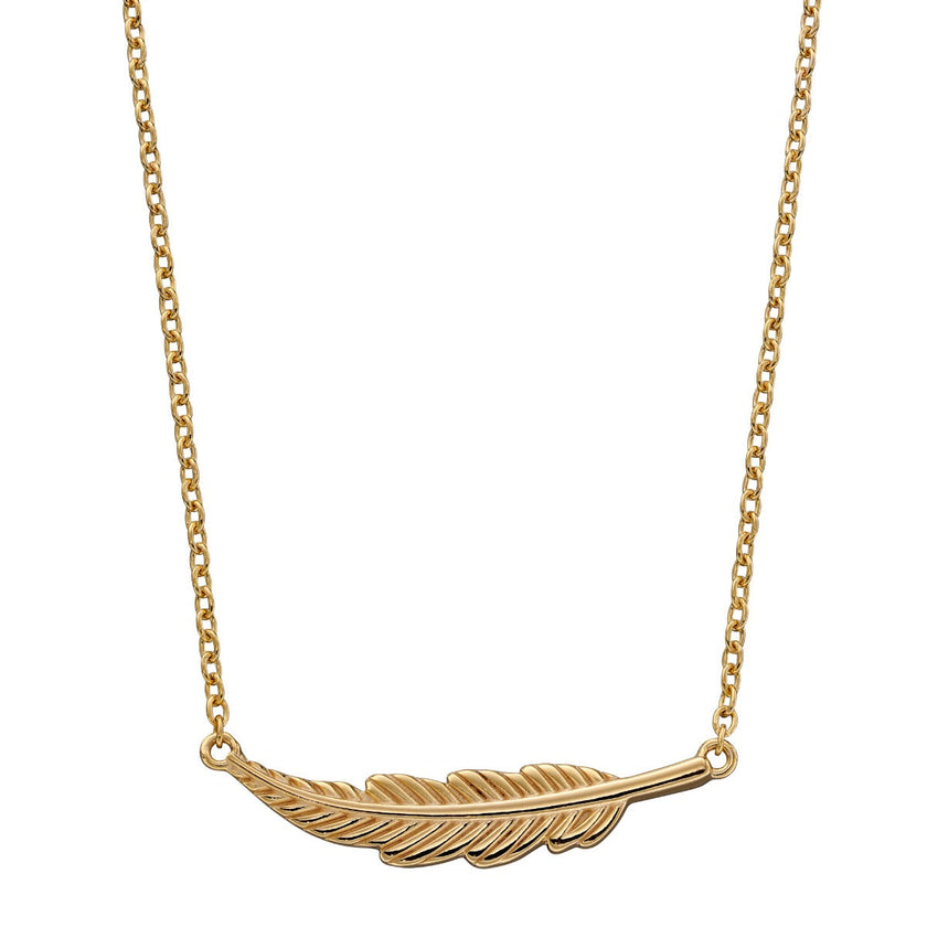 Beginnings Small Feather Necklace