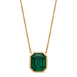 Beginnings Elongated Octagon Crystal Necklace