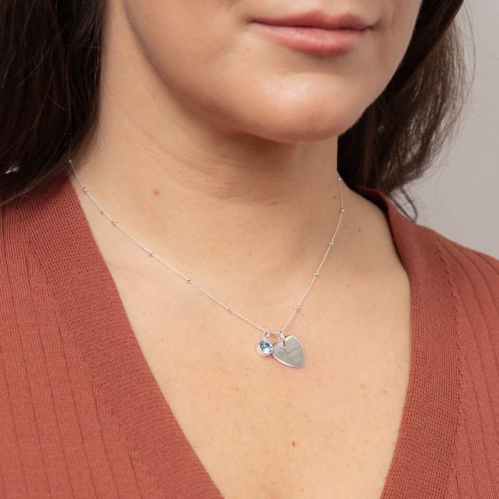 Beginnings Heart Tag Pendant