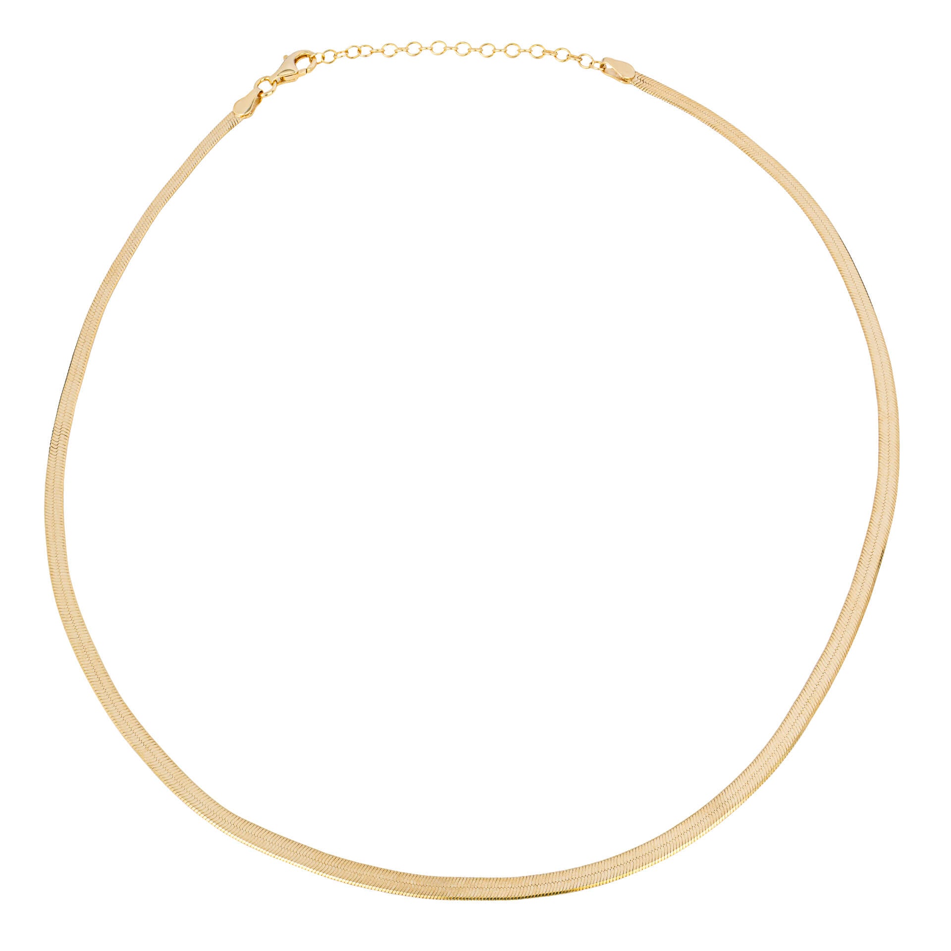 Beginnings Flat Herringbone Chain Necklace