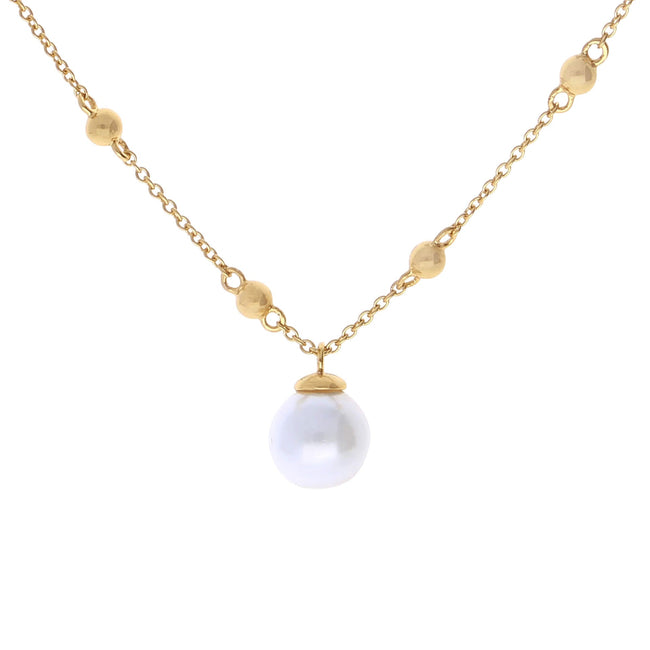 Cadena Diamonfire con perlas de concha