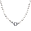 Diamonfire Muschelperlenkette mit Zirkonia-Verschluss