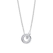 Beginnings Plain and Rope Linked Circles Necklace