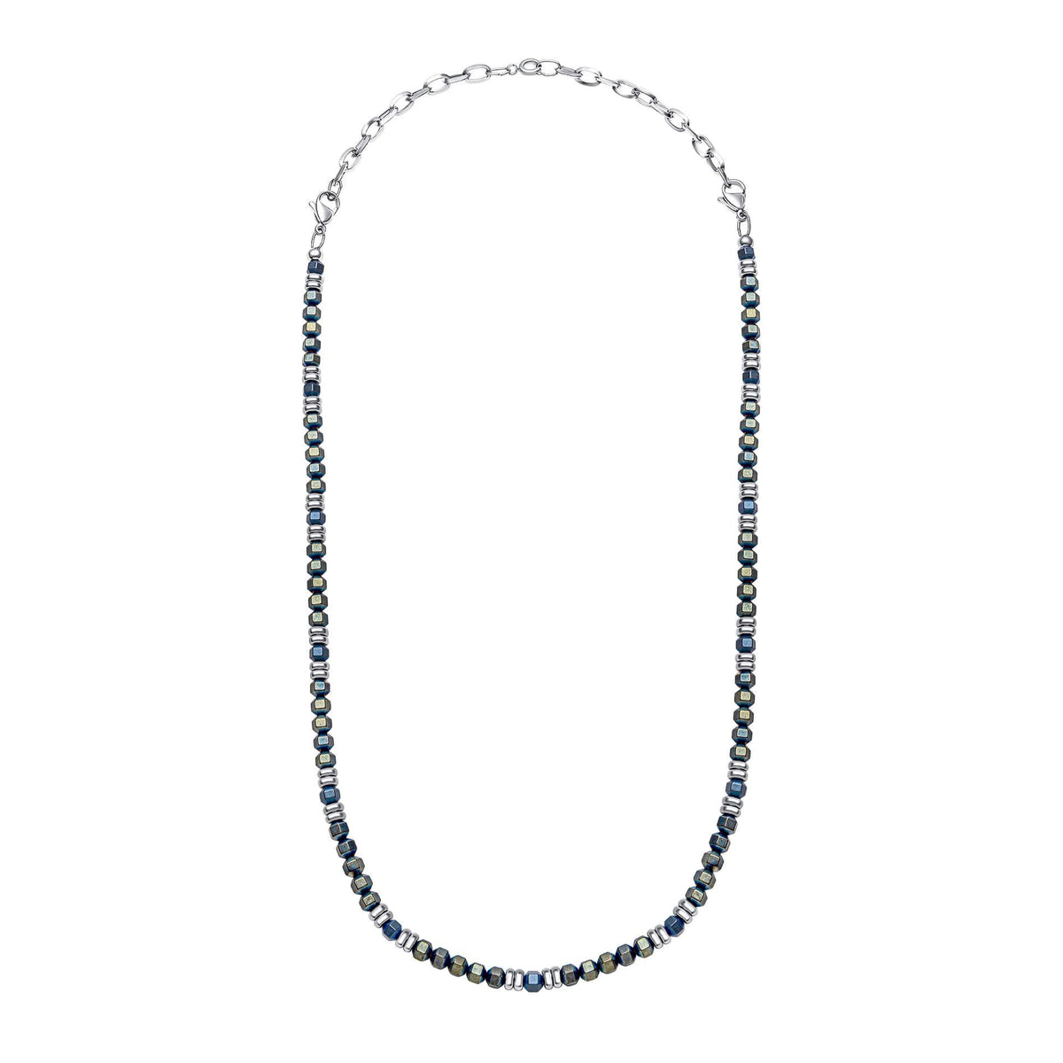 Fred Bennett Blue Hematite Bead Necklace