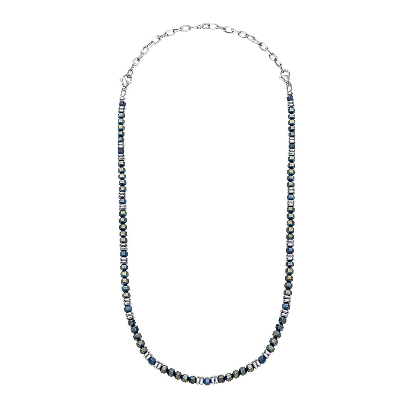 Fred Bennett Blue Hematite Bead Necklace