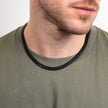Fred Bennett Black Brushed Curb Chain Necklace