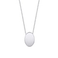 Beginnings Statement High Polished Oval Necklace