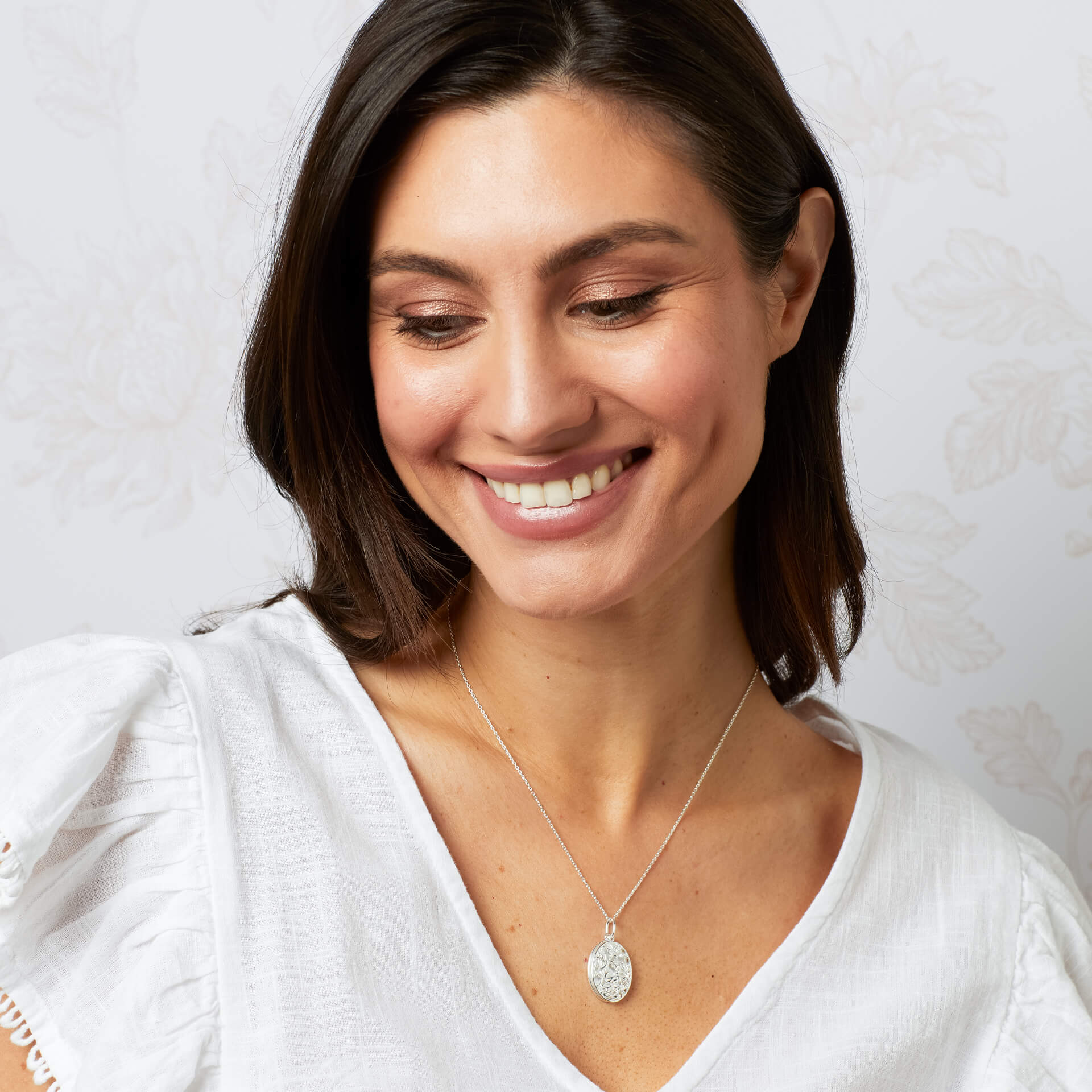 Laura Ashley Silver Lambton Garden Necklace