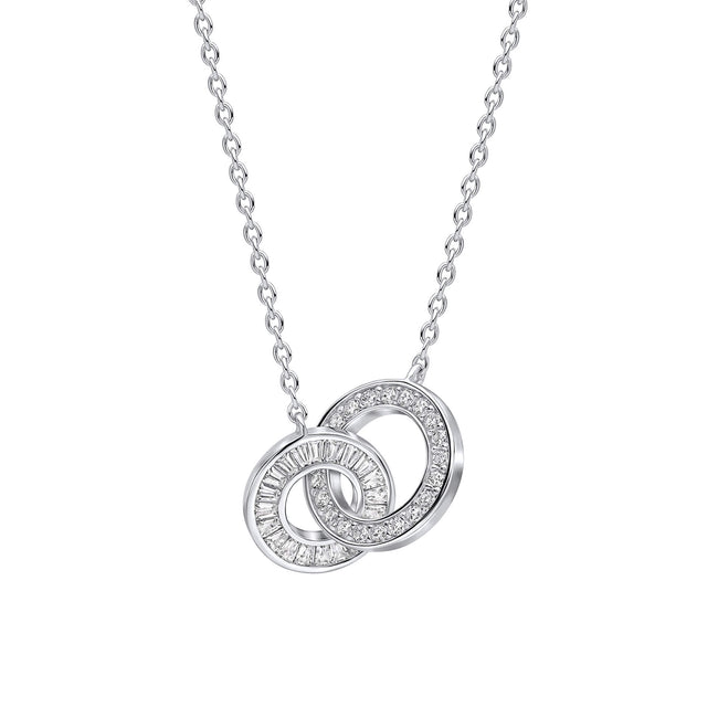 Diamonfire Linked Circles Necklace