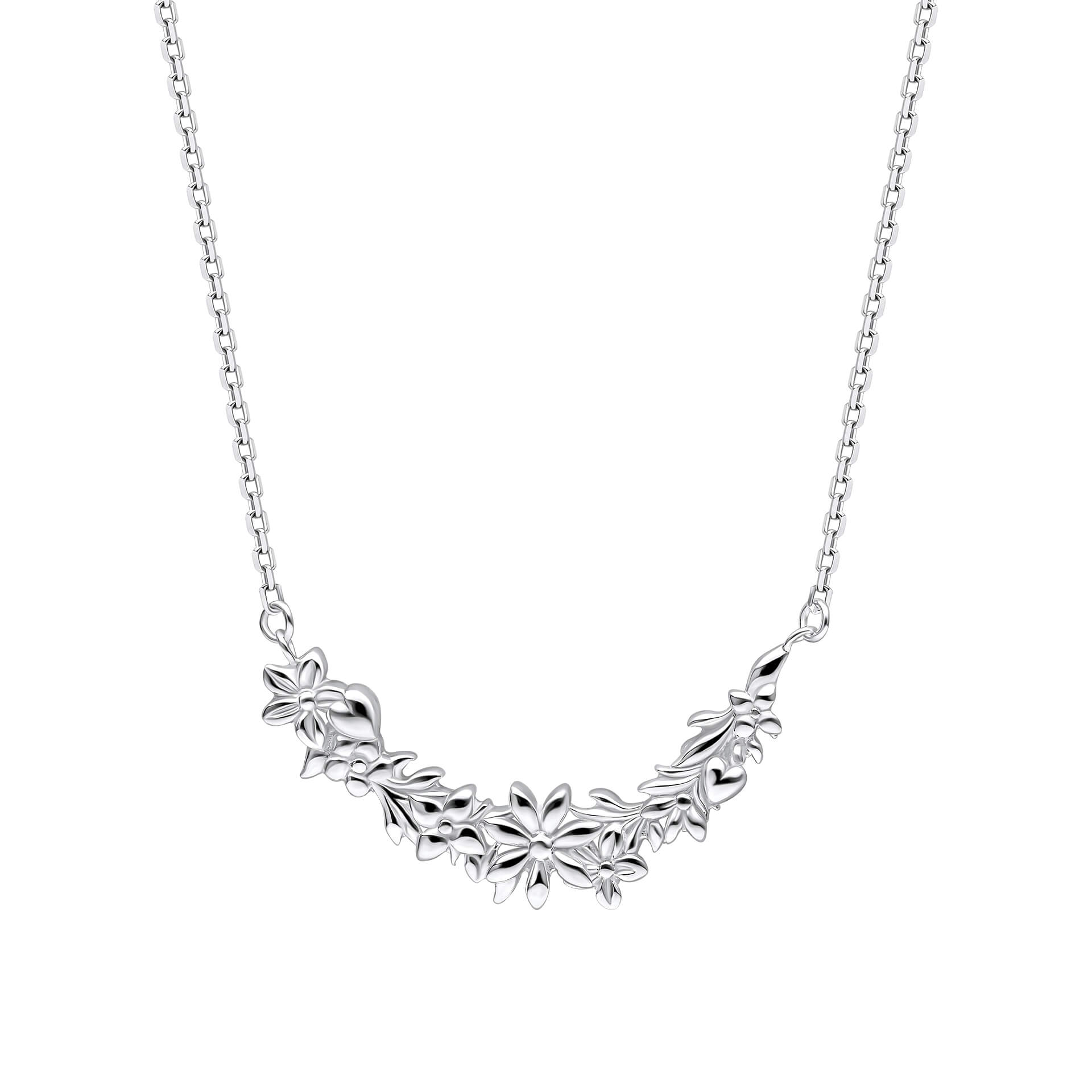 Laura Ashley Silver Naunton Folly Scoop Necklace