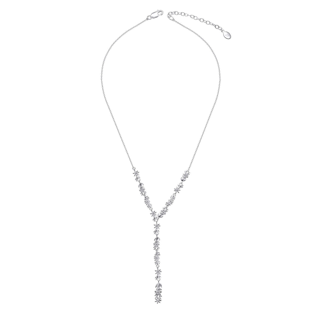 Laura Ashley Silver Naunton Folly Lariat Necklace