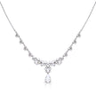 Diamonfire Ornate Statement Teardrop Necklace
