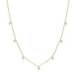 Diamonfire Four Claw Set Zirconia Station Necklace