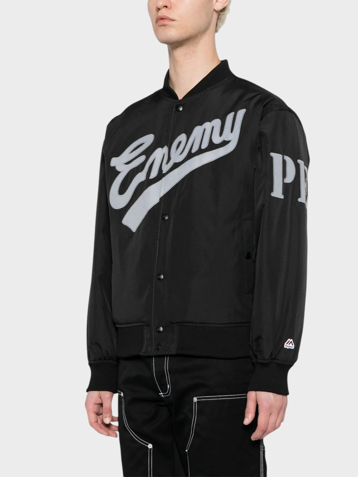 Neighborhood x Public Enemy x Majestic Baseball Jacket