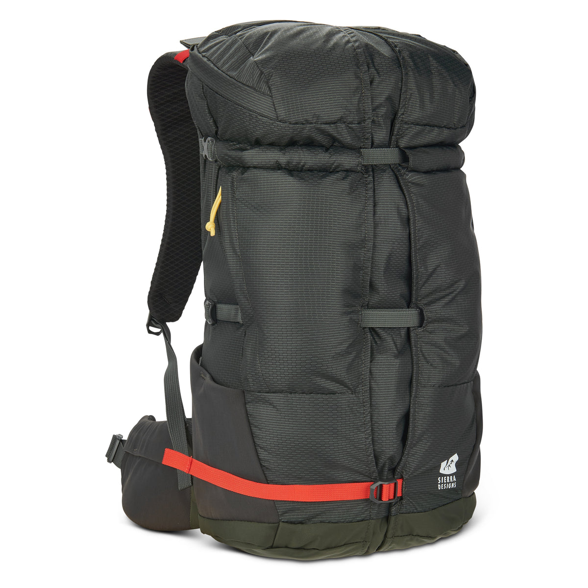 Sierra Designs Flex Hike 20L-30L Rucksack - Peat/Fiery Red