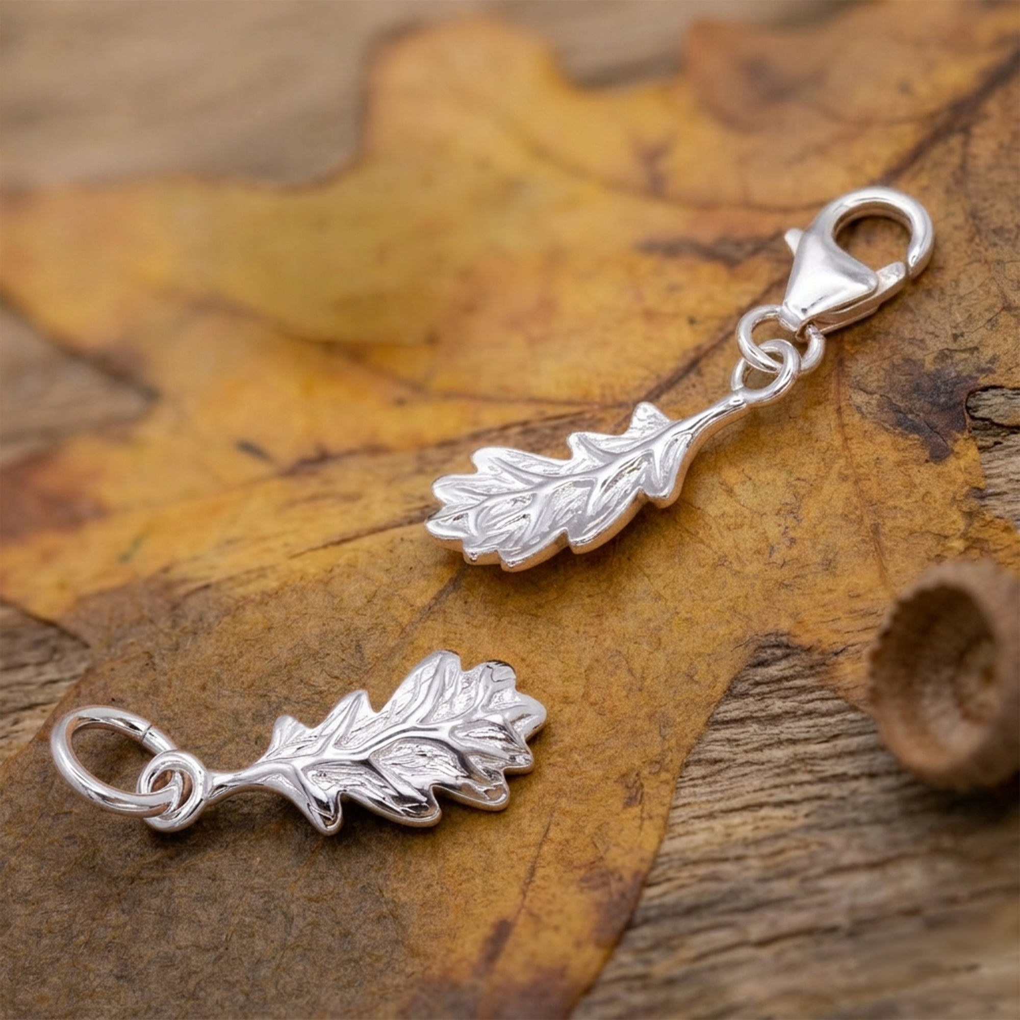 Oak Leaf Silver Charm