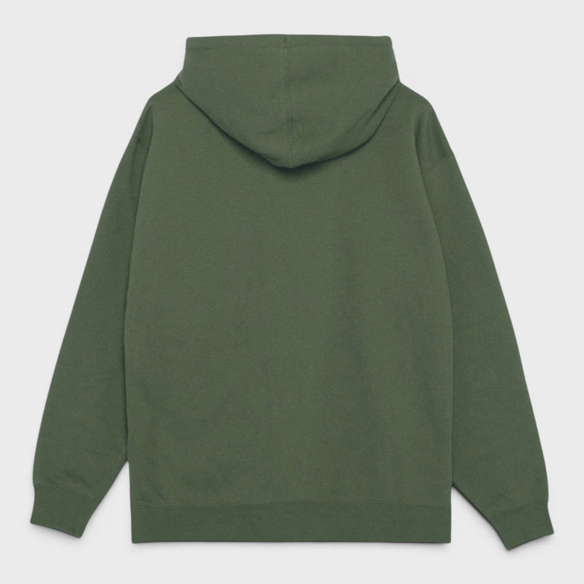 Double Exclamation Pullover Hoodie Moss Green