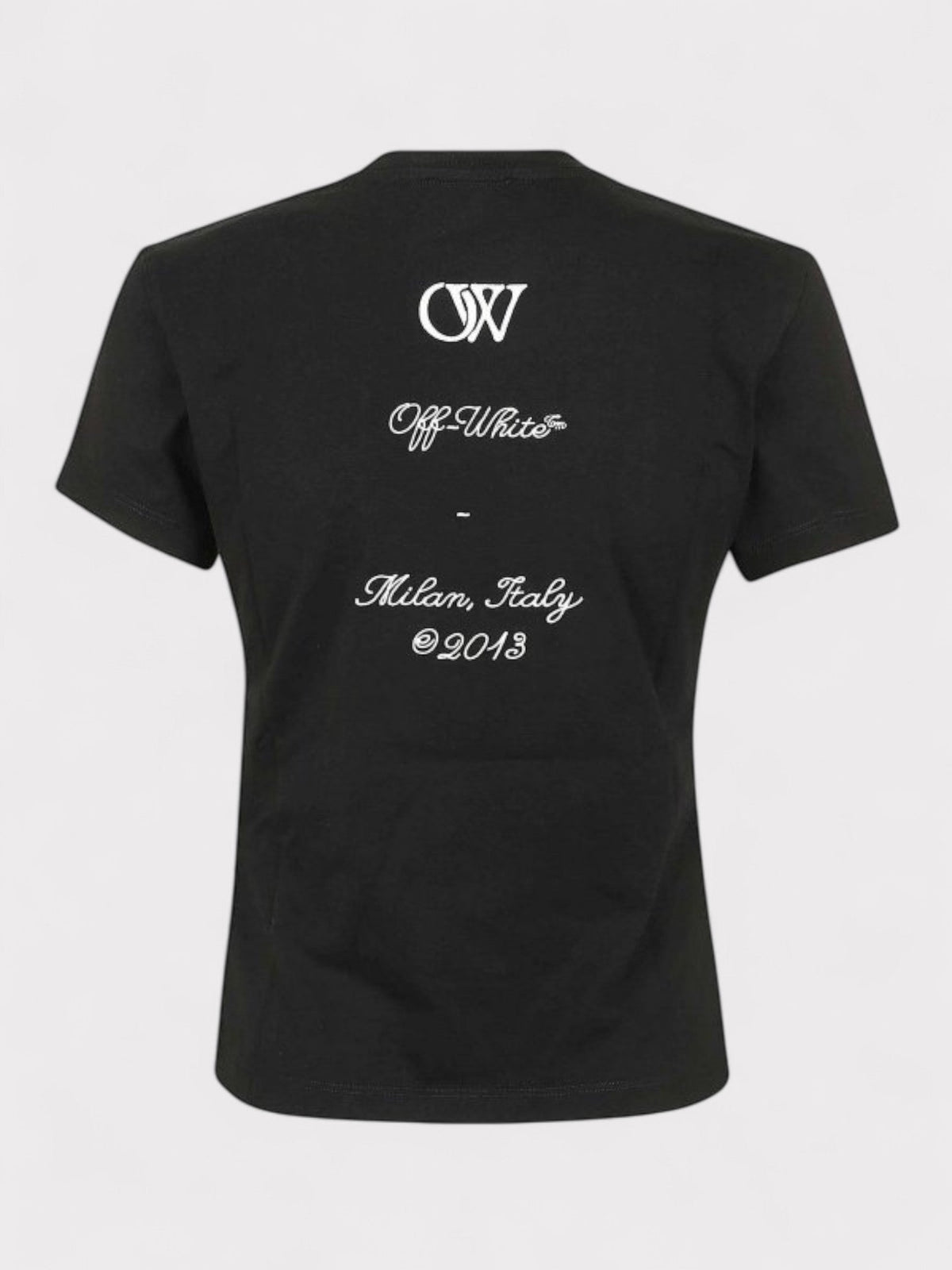23 Logo Embroidered Fitted T Shirt Black