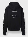 23 Skate Logo Embroidered Hoodie Black White