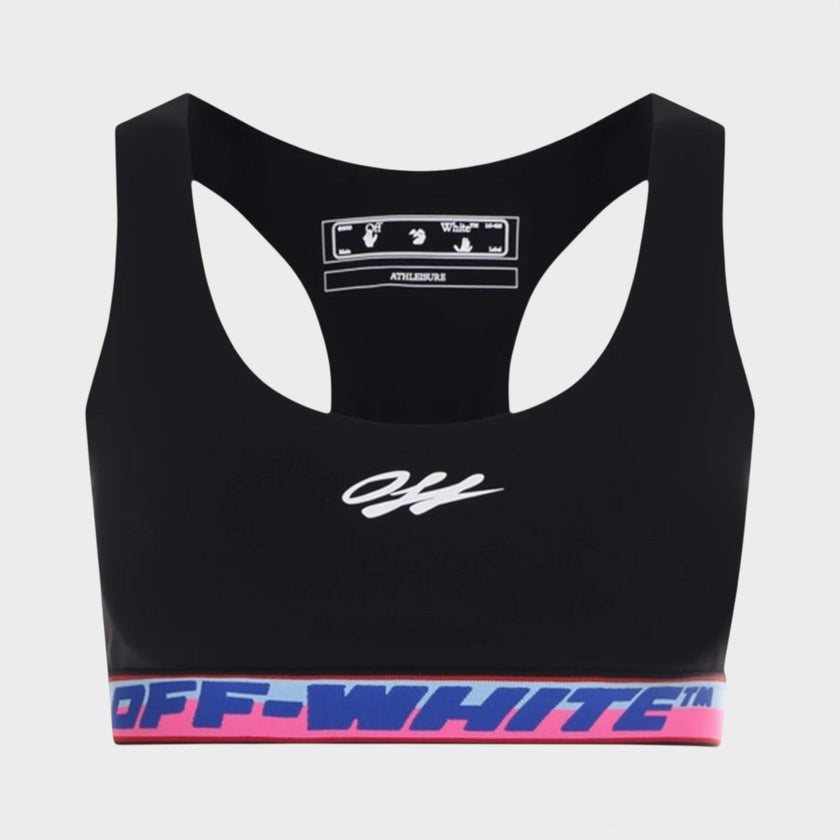 Athleisure Logo Bra Top Black