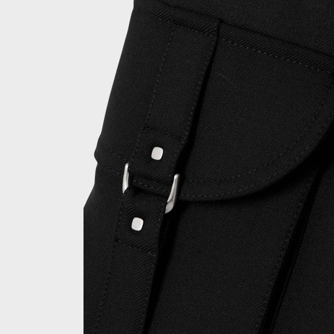Blend Cargo Pleated Shorts Black