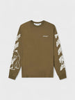 Bricks Arrow Long Sleeve T Shirt Army Green