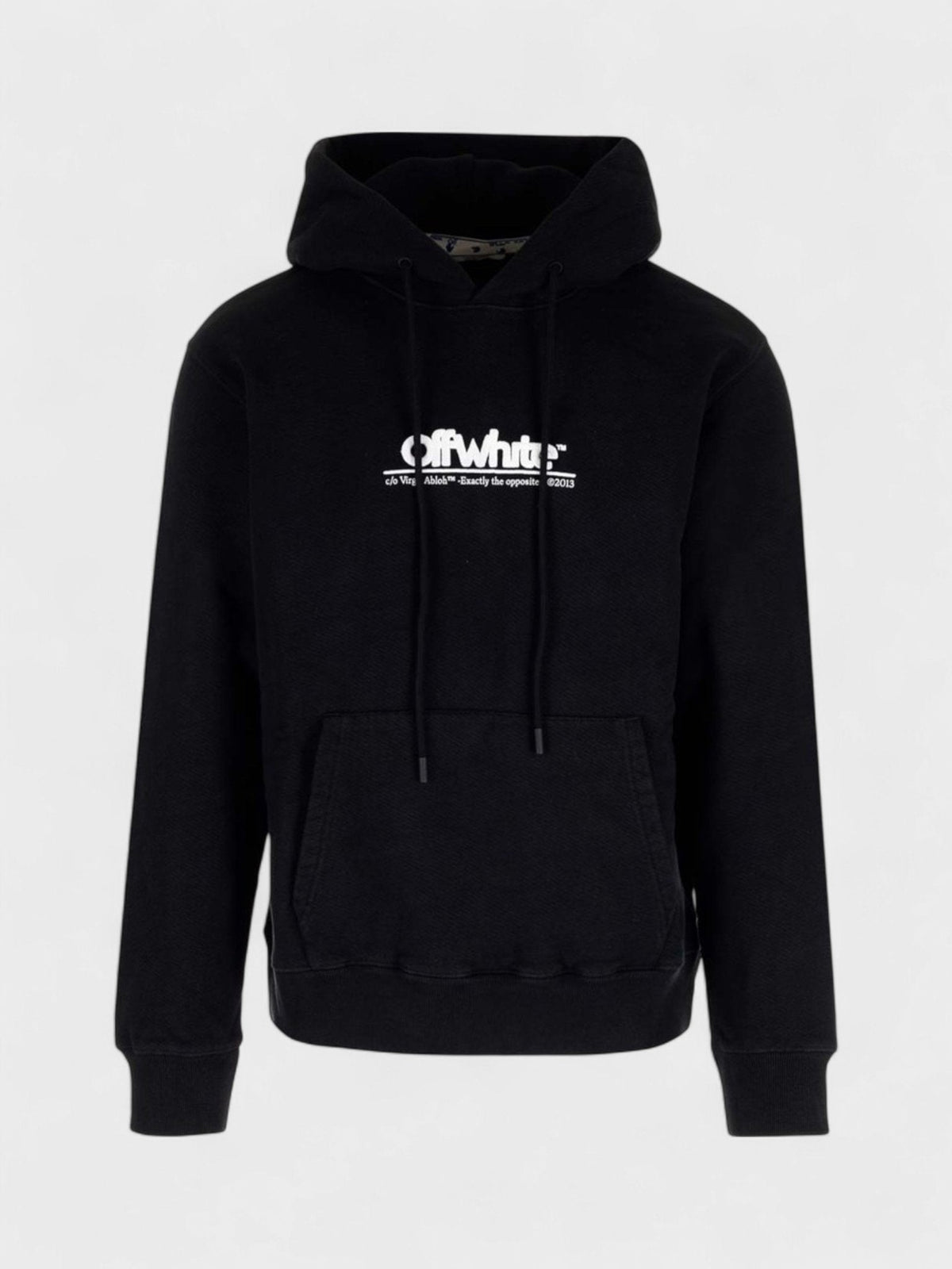 Off-White Chunky Logo Slim Hoodie Black White