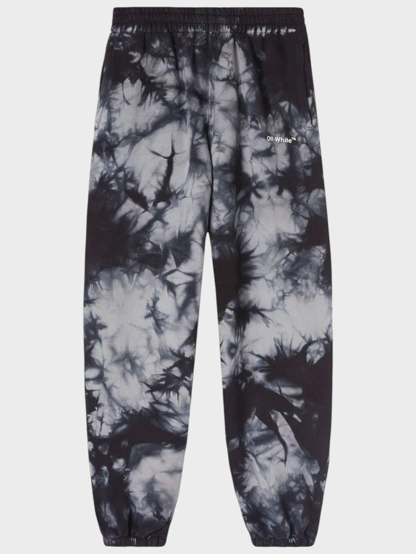 Diag Tie Dye Slim Sweatpant Warm Grey