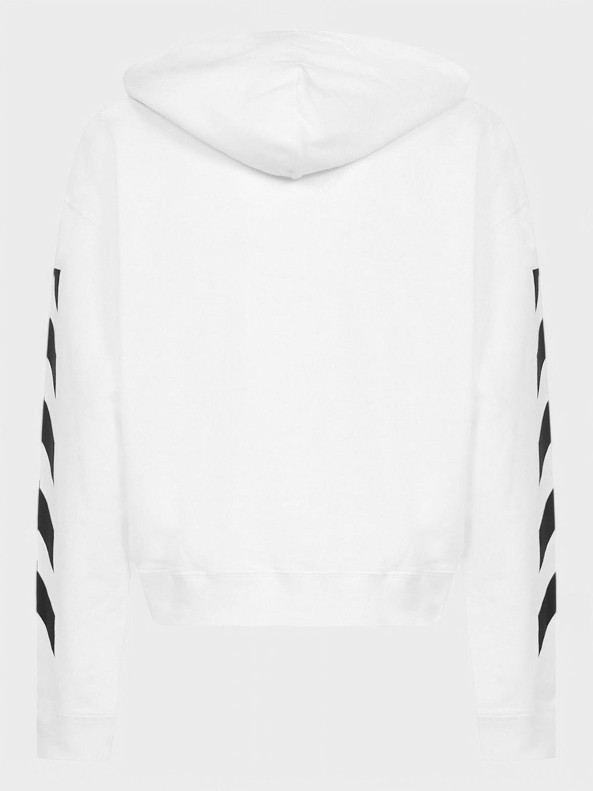 Diagonal Helvetica Hoodie White