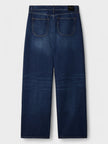 Off-White Eyelet Loose Fit Jeans Medium Blue