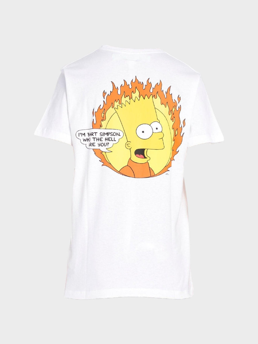 Off-White Flamed Bart Slim Tee White