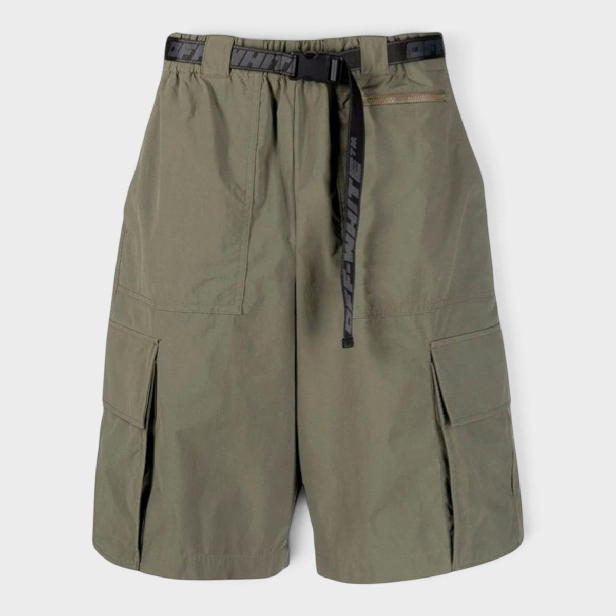 Industrial Belt Cargo Shorts Green