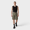 Industrial Belt Cargo Shorts Green