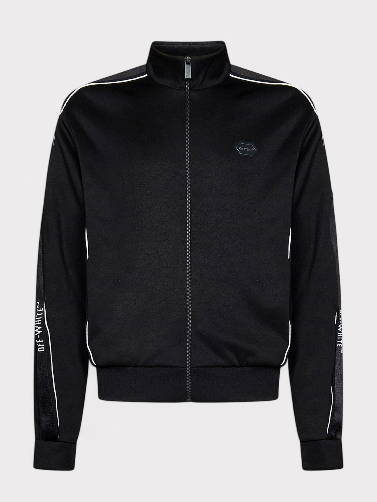Knit Tape Track Jacket Black