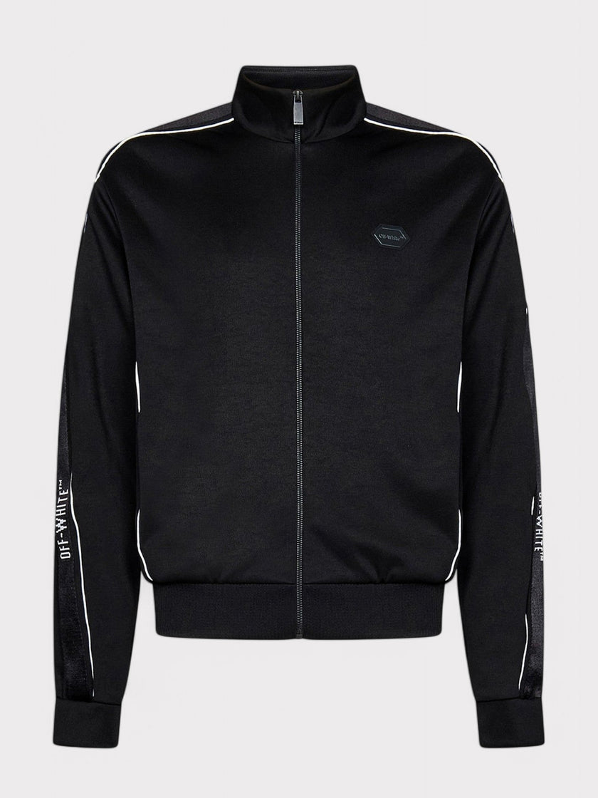 Knit Tape Track Jacket Black
