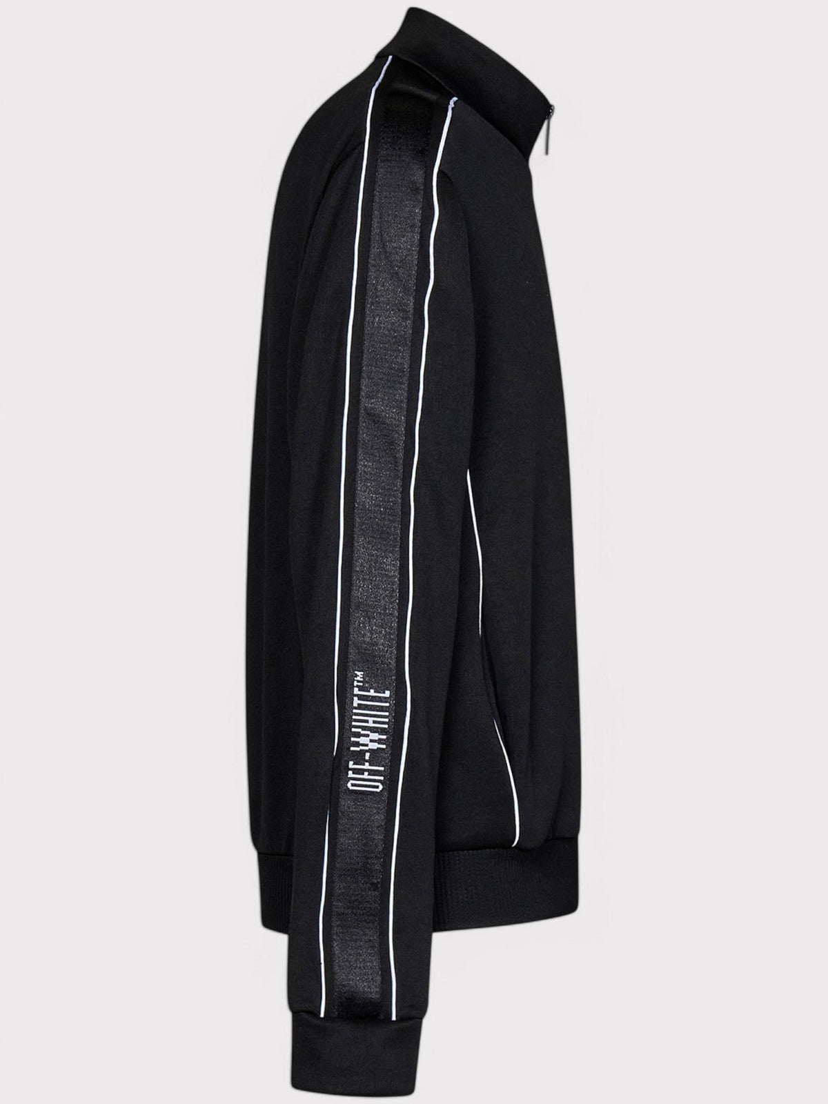 Knit Tape Track Jacket Black