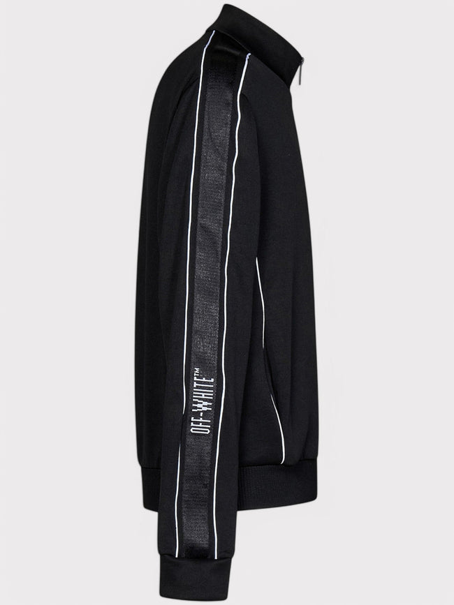 Knit Tape Track Jacket Black