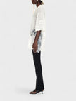 Off-White Lace & Mesh Sport Top White