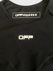 Off-White Logo Print Performance Top Black