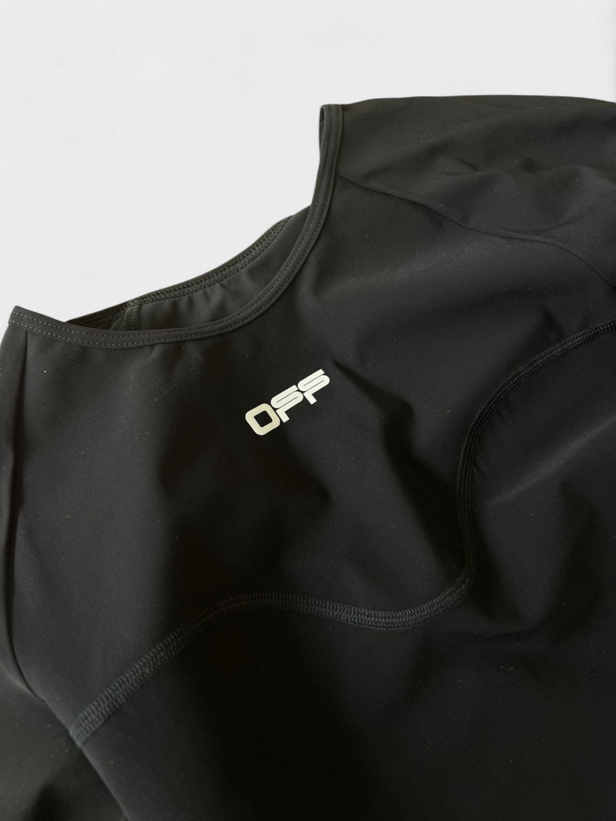 Off-White Logo Print Performance Top Black