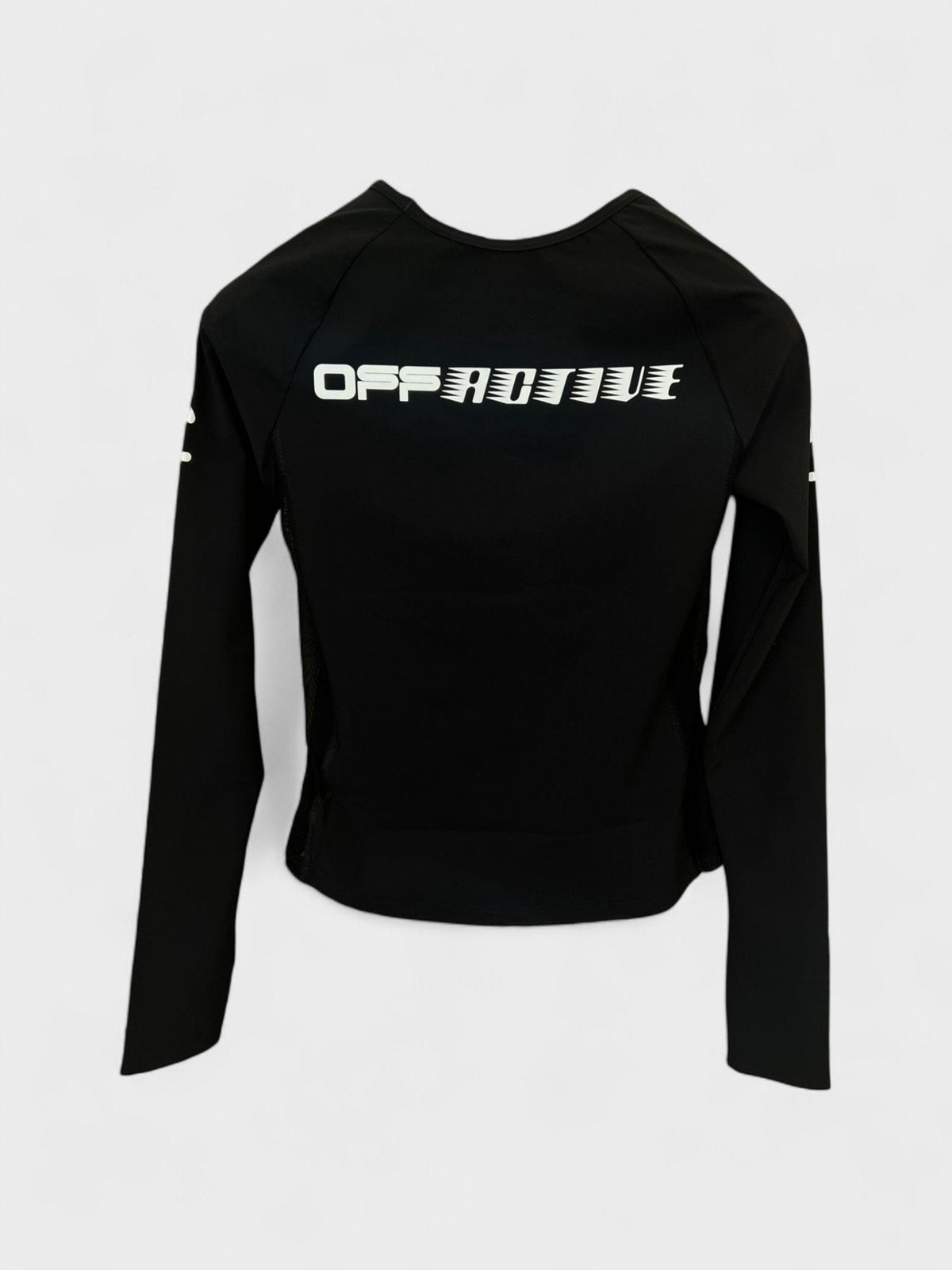 Off-White Logo Print Performance Top Black