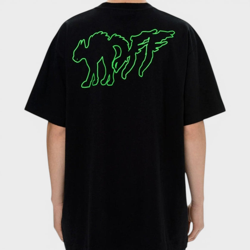 Mad Cat Logo T-Shirt Black Green